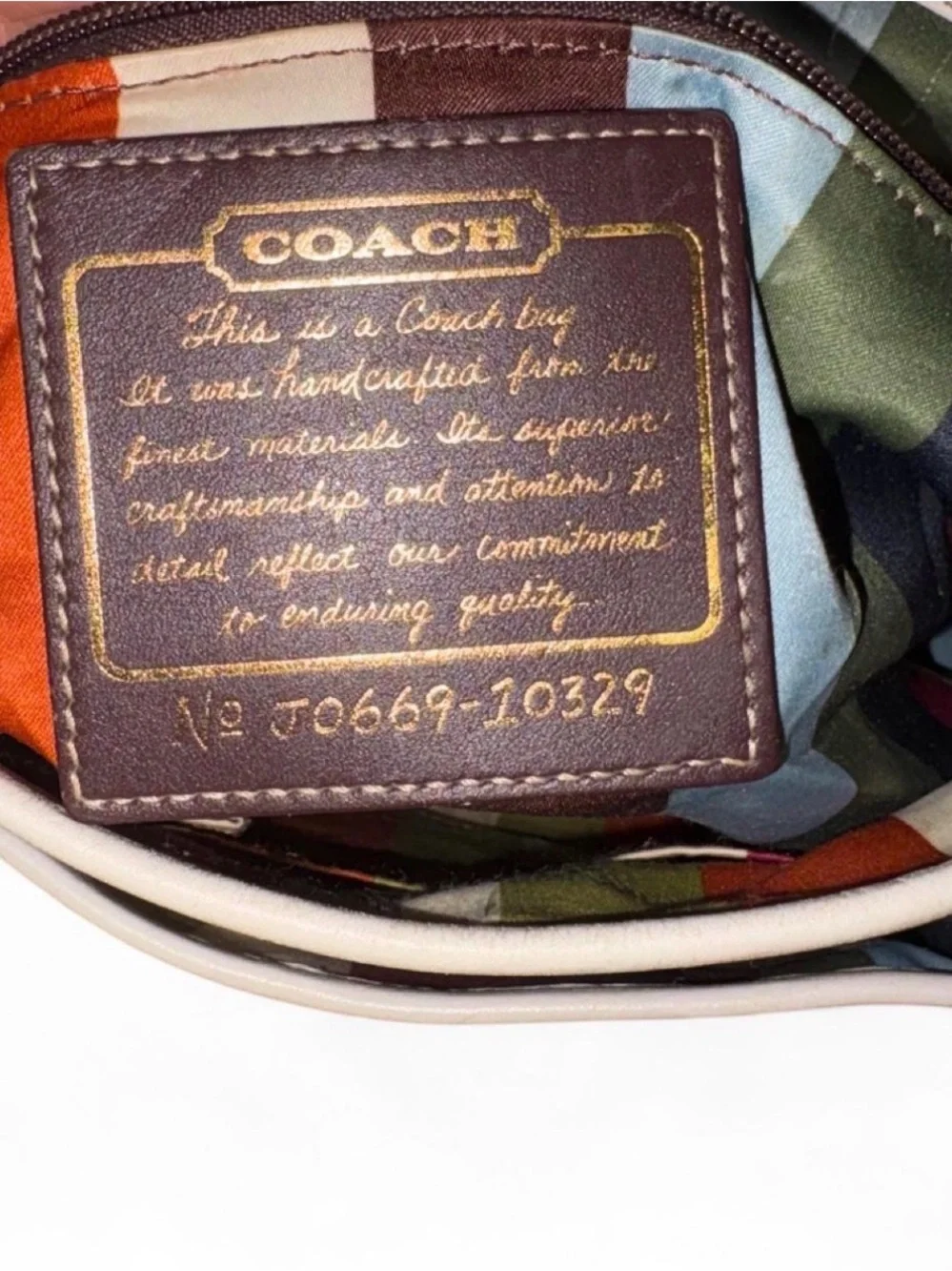 Coach 65th Anniversary Legacy Ali 10329 - Medium White Leather Shoulder Bag